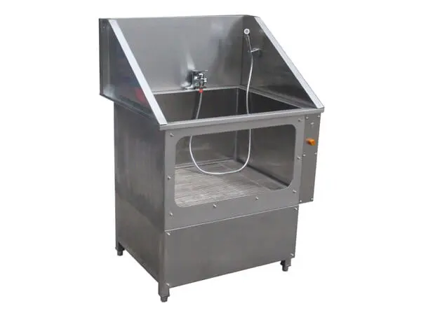 stainless steel dog grooming tub